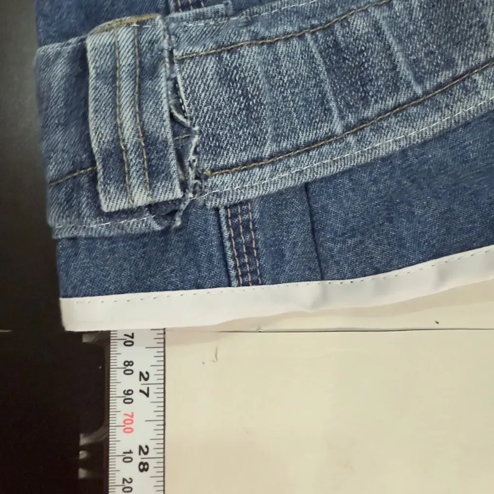 Handmade Vintage Y2K 90's Inspired Baggy Denim Jean Shorts Carhartt